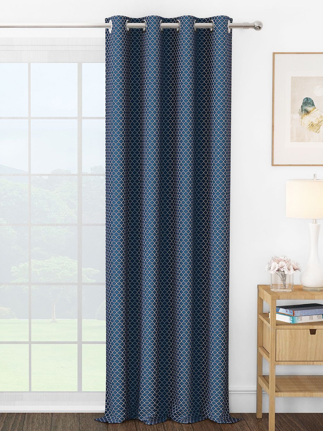 Story@home Navy Blue & White Geometric Room Darkening Long Door Curtain
Story@home Navy Blue & White Geometric Room Darkening Long Door Curtain