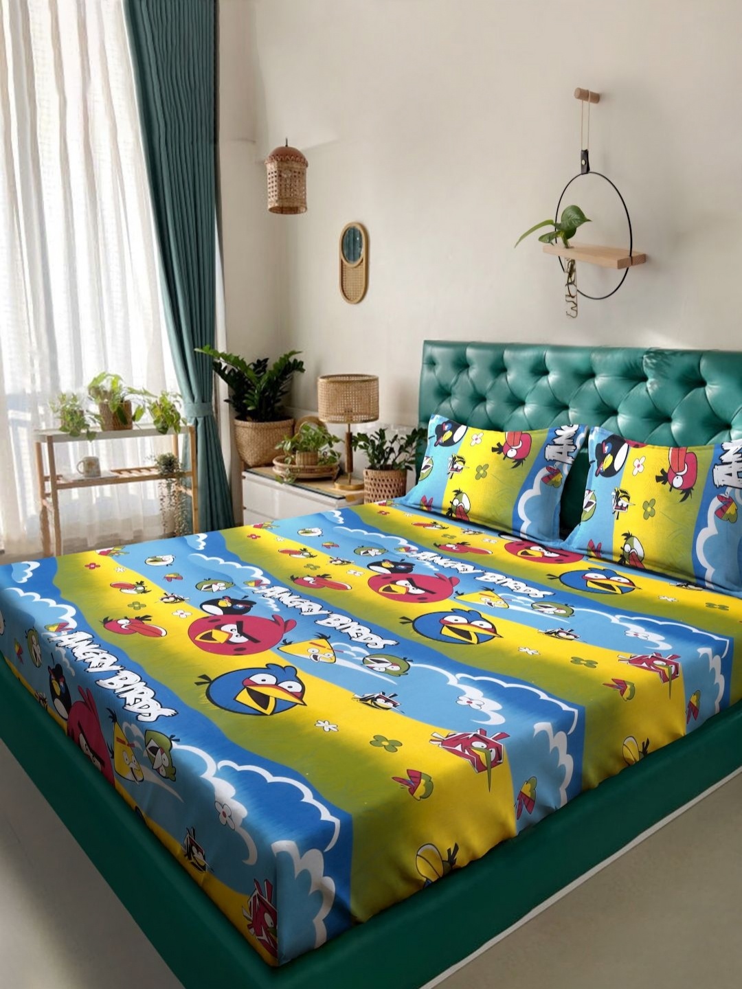 KLOTTHE Blue Printed 400 TC Cotton King Bedsheet With 2 Pillow Covers - 2.50 x 2.25 m
KLOTTHE Blue Printed 400 TC Cotton King Bedsheet With 2 Pillow Covers - 2.50 x 2.25 m