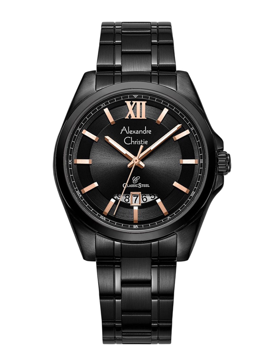 Alexandre Christie Men Dial & Stainless Steel Bracelet Style Straps Analogue Watch 8659MDBIPBARG, Black
Alexandre Christie Men Dial & Stainless Steel Bracelet Style Straps Analogue Watch 8659MDBIPBARG, Black
