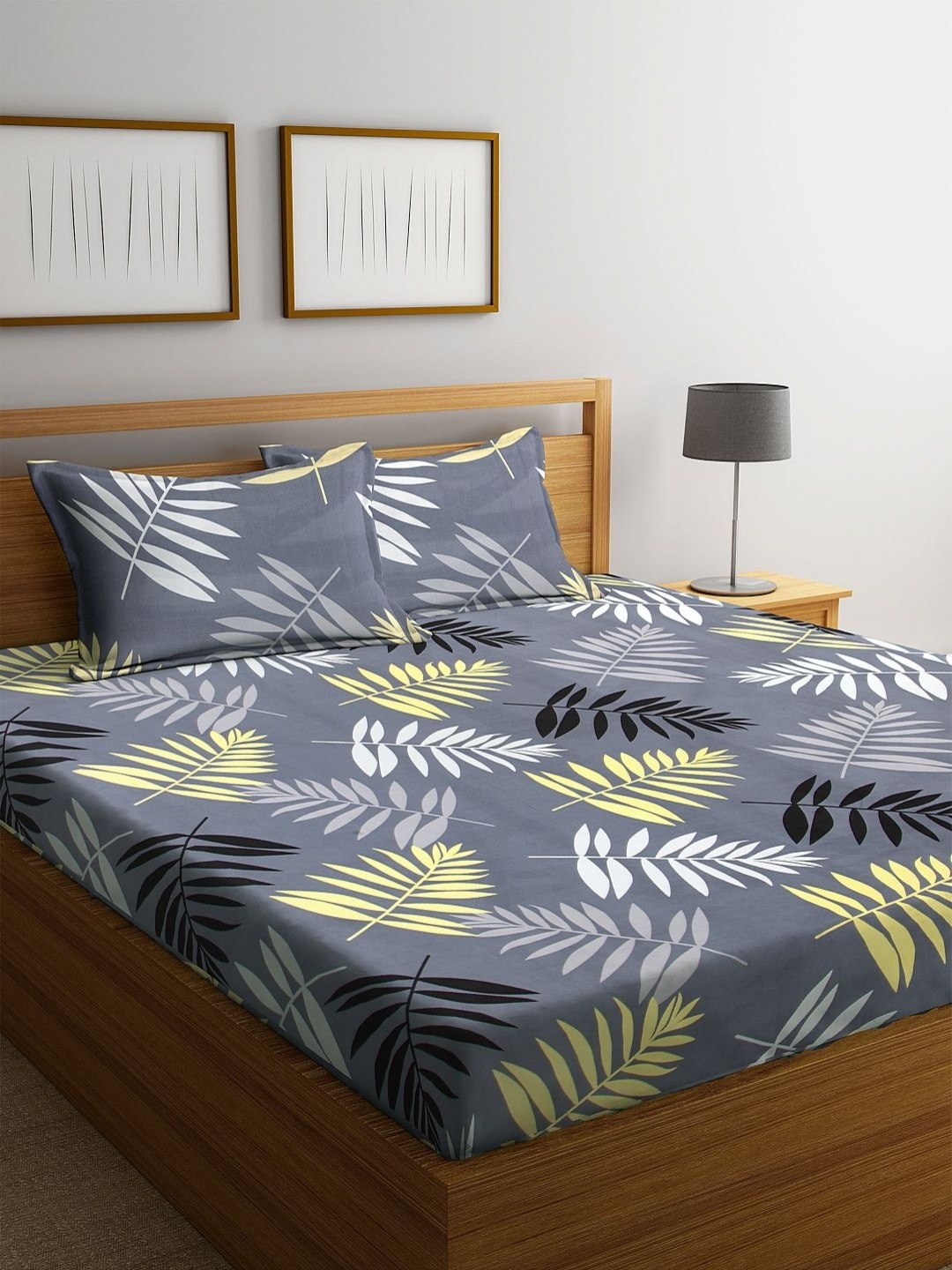 Myntra Elegant Homes Grey Printed Fitted 300 TC King Bedsheet Set 2.50 m x 2.20 m
Myntra Elegant Homes Grey Printed Fitted 300 TC King Bedsheet Set 2.50 m x 2.20 m