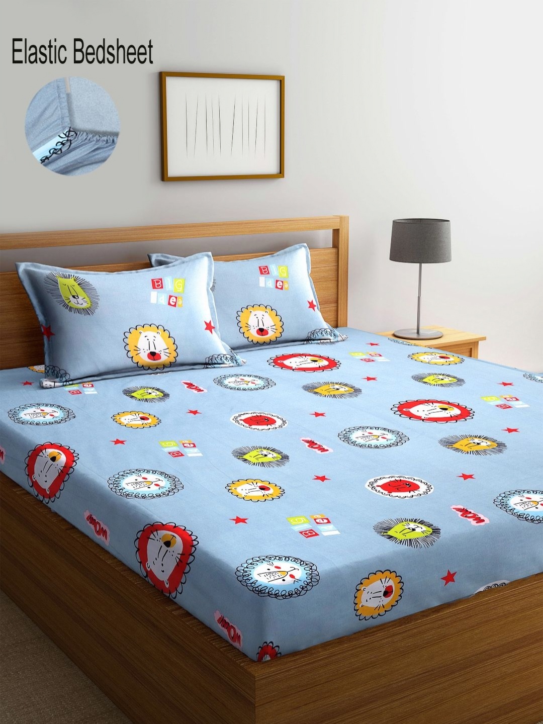 Myntra Elegant Homes Blue Graphic Printed Fitted 300 TC King Bedsheet Set 2.50 m x 2.25 m
Myntra Elegant Homes Blue Graphic Printed Fitted 300 TC King Bedsheet Set 2.50 m x 2.25 m