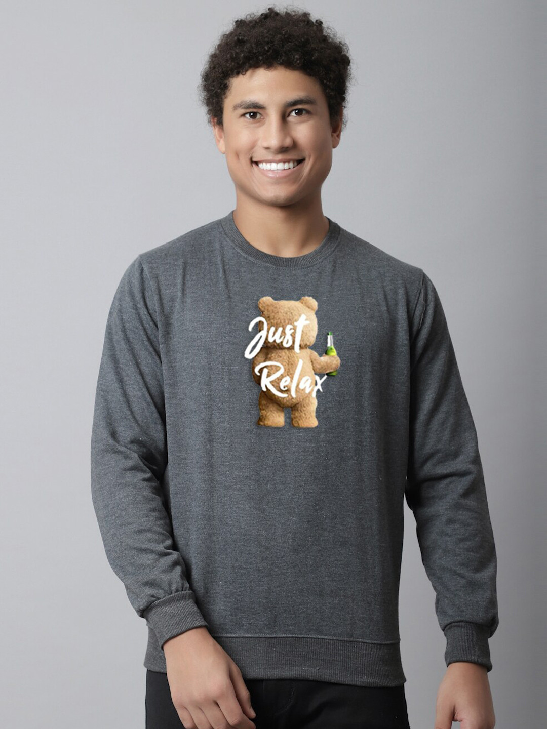 Obaan Men Grey Self Design Sweatshirt
Obaan Men Grey Self Design Sweatshirt