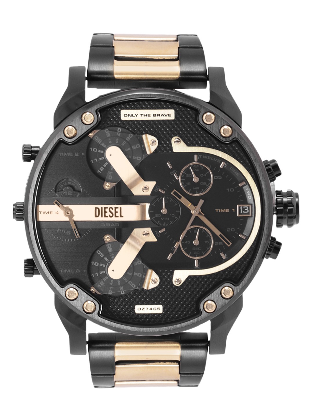 DIESEL Men Black Dial & Multicoloured Stainless Straps Analogue Chronograph Watch DZ7465, Multi
DIESEL Men Black Dial & Multicoloured Stainless Straps Analogue Chronograph Watch DZ7465, Multi