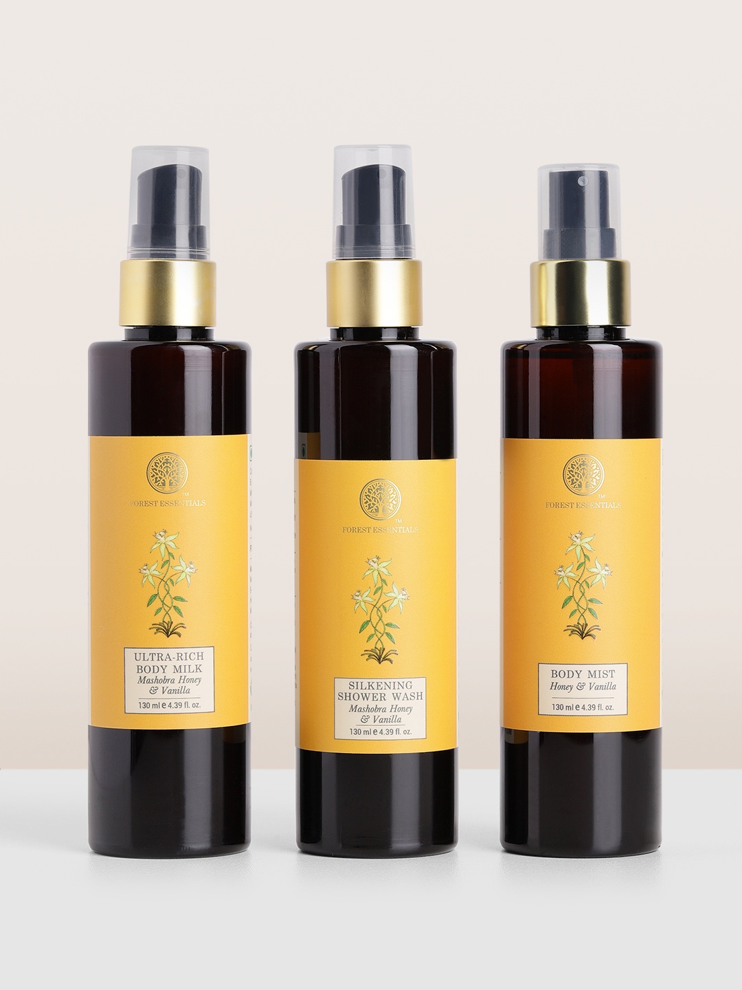 Forest Essentials 3 Pcs Chandra Van Mashobra Honey & Vanilla Body Care Gift Box, Blue
Forest Essentials 3 Pcs Chandra Van Mashobra Honey & Vanilla Body Care Gift Box, Blue