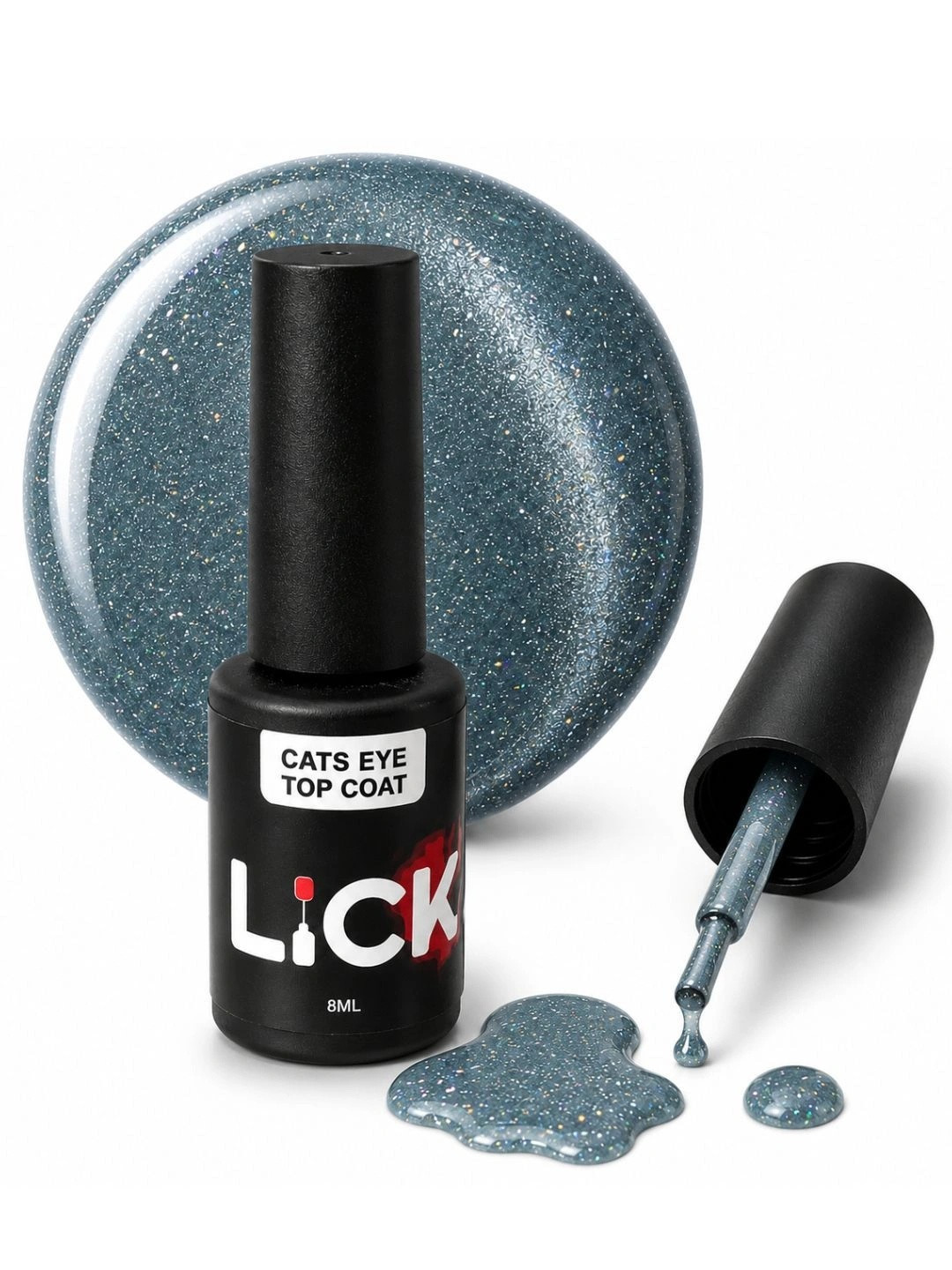 Lick UV/LED 3D Cat Eye Top Coat - 8 ml - Stone Blue LC-126, Brown
Lick UV/LED 3D Cat Eye Top Coat - 8 ml - Stone Blue LC-126, Brown