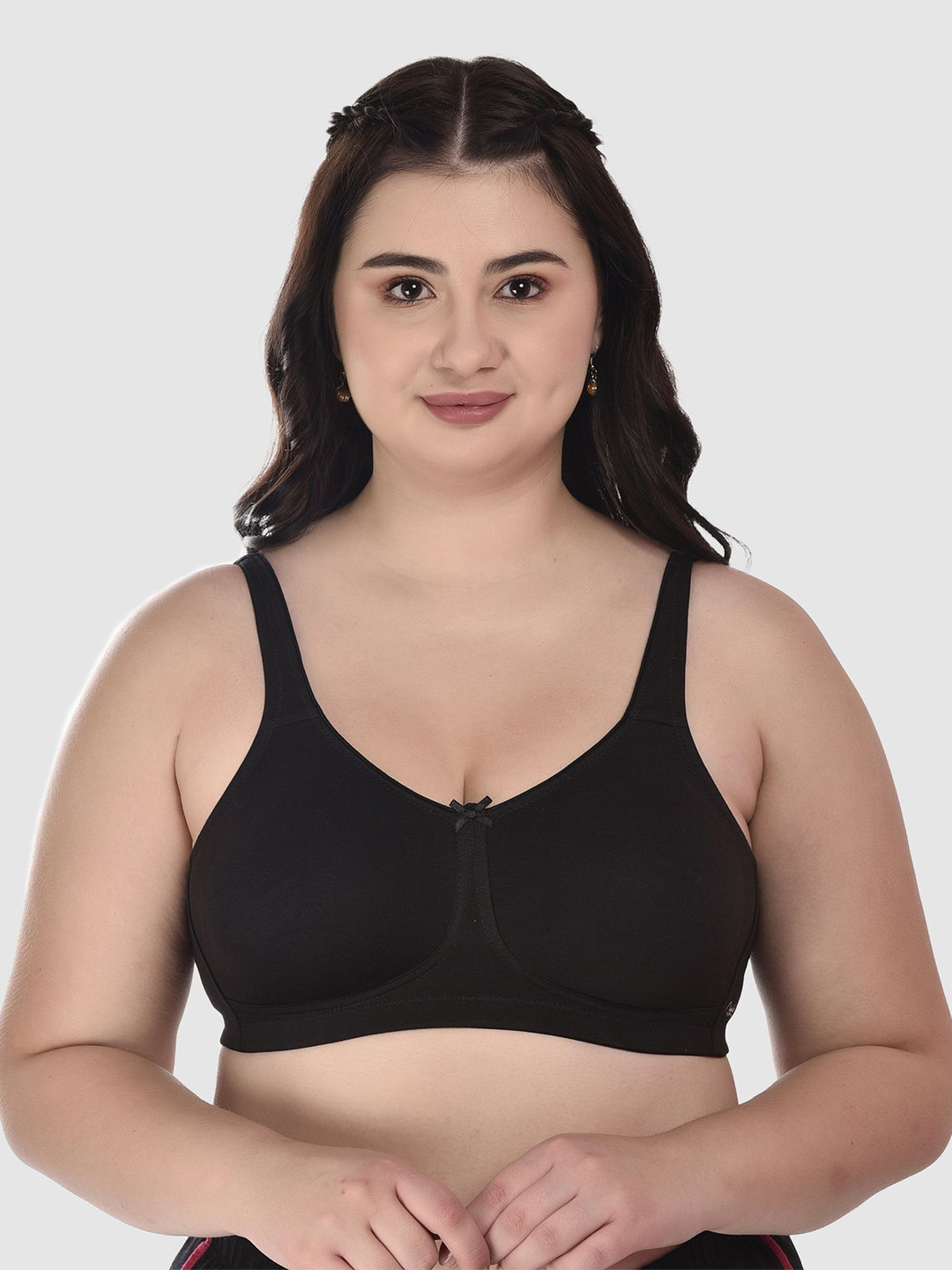 DressBerry Women Pack Of 2 Cotton Full Coverage Bra, Black
DressBerry Women Pack Of 2 Cotton Full Coverage Bra, Black