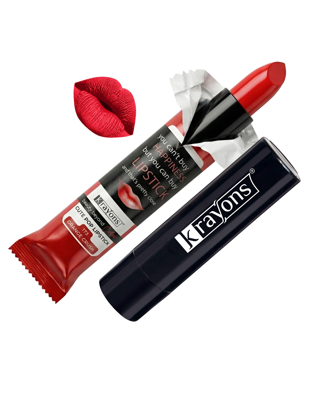 krayons Cute Pop Matte Waterproof Longlasting Lipstick 3.5 gm - Orange Crush
krayons Cute Pop Matte Waterproof Longlasting Lipstick 3.5 gm - Orange Crush