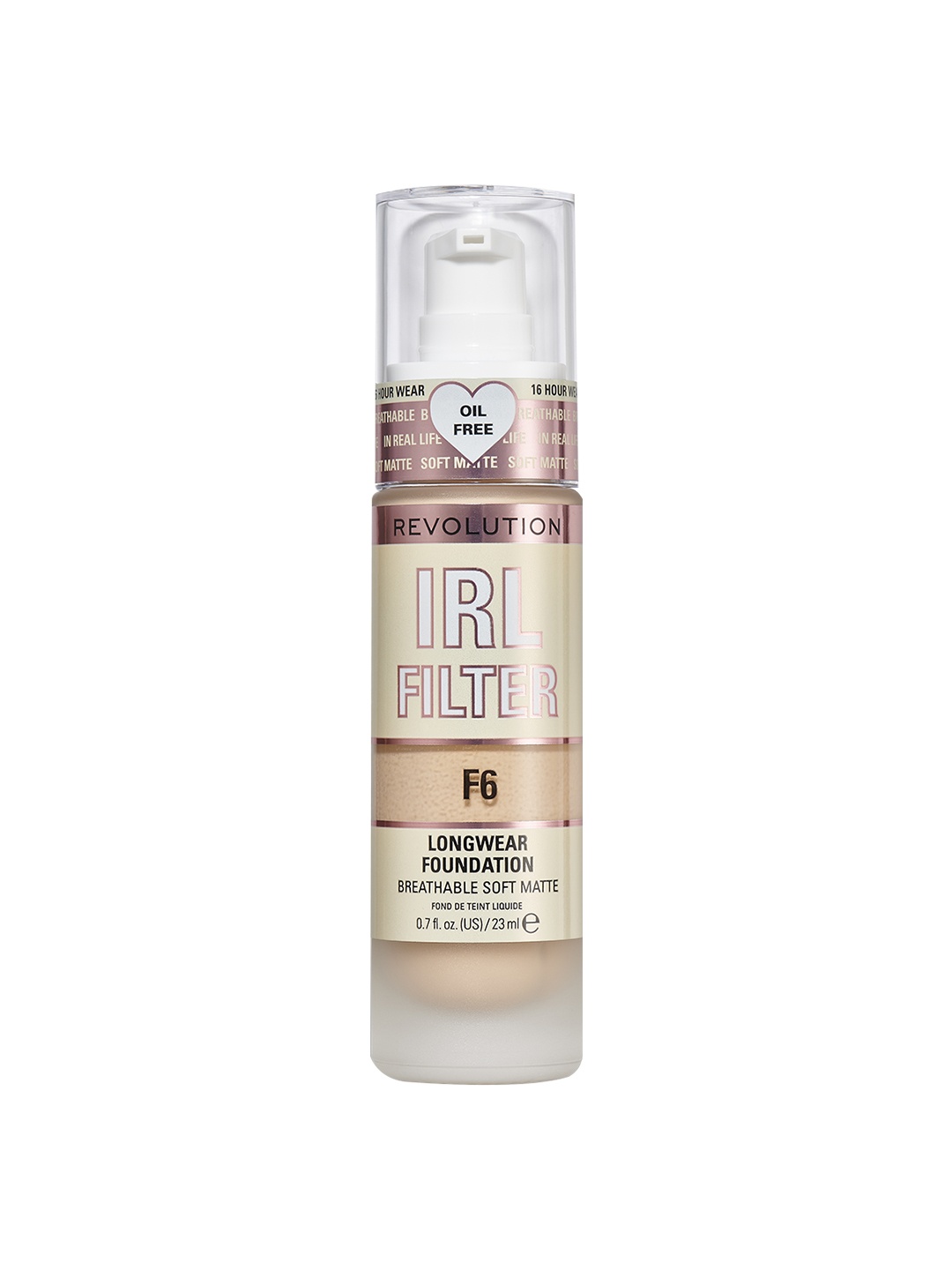 Makeup Revolution London IRL Filter Longwear Foundation with Niacinamide 23 ml - Shade F6, Nude
Makeup Revolution London IRL Filter Longwear Foundation with Niacinamide 23 ml - Shade F6, Nude