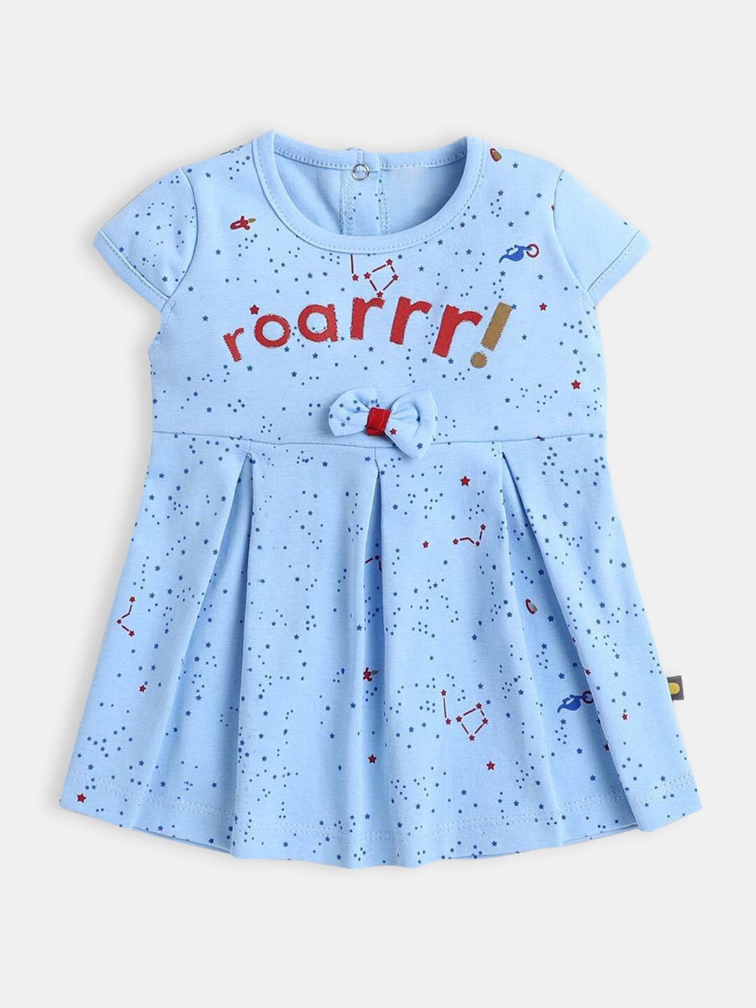 Hopscotch Blue Printed Dress