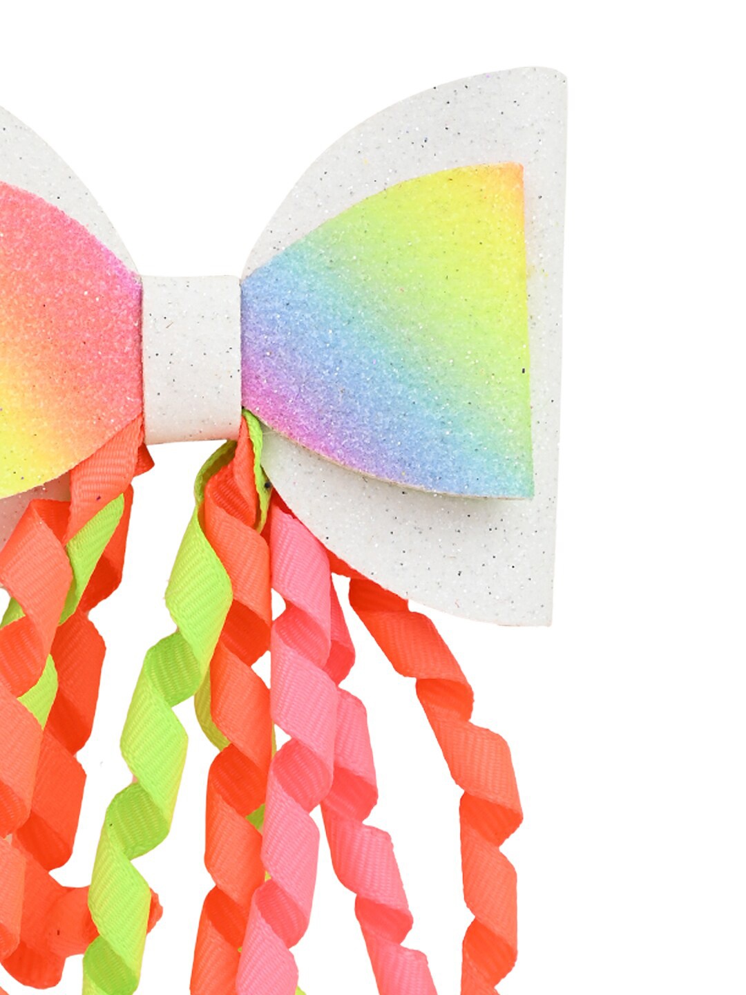 Aye Candy Girls White & Pink Alligator Hair Clip