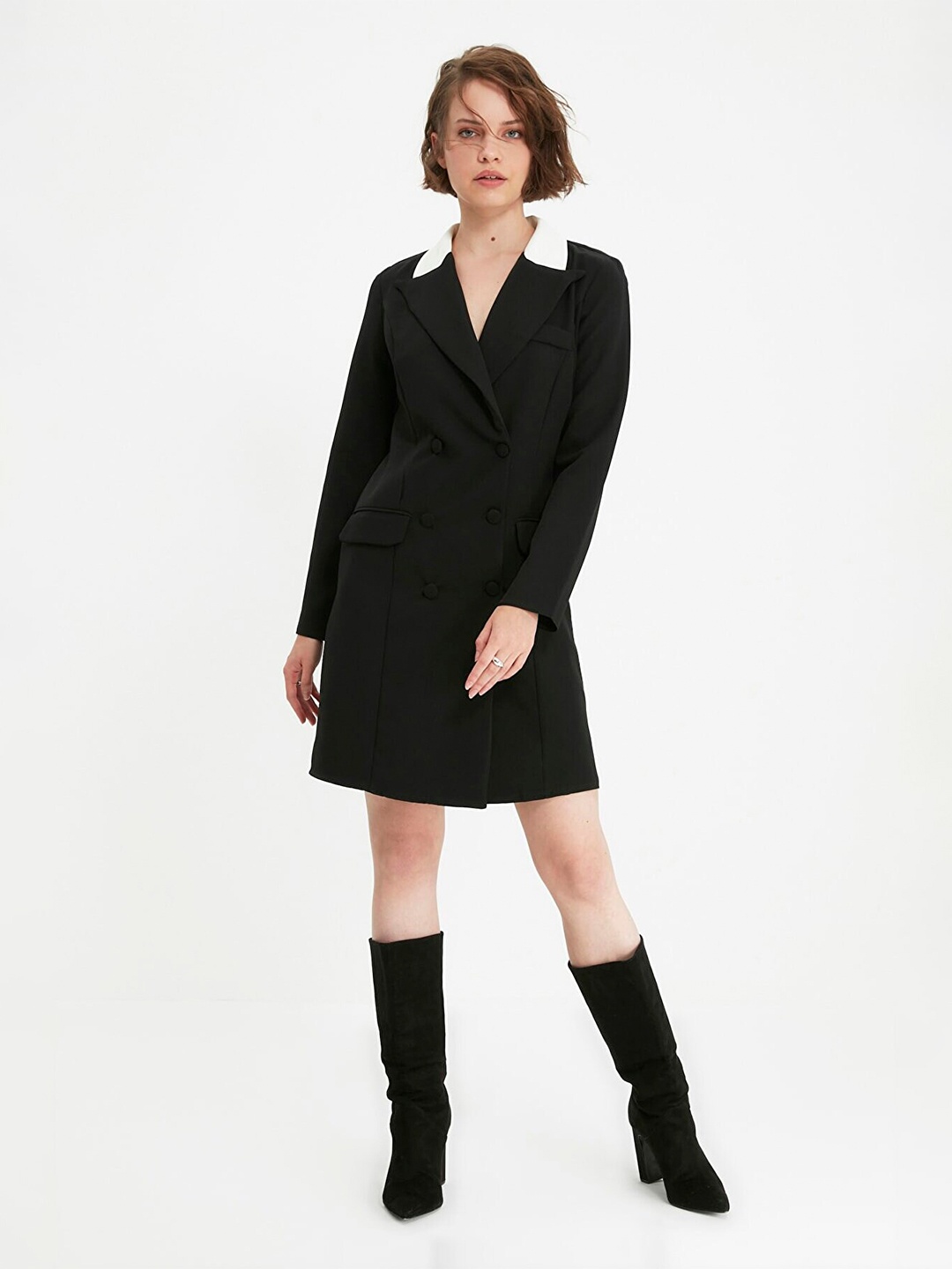 Trendyol Women Black Blazer Dress