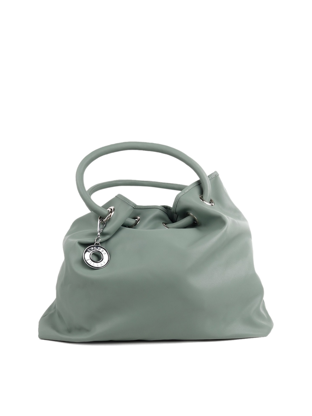 ODETTE Women Green Oversized Structured Tote Bag