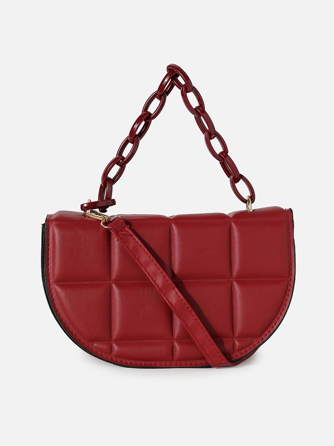HAUTE SAUCE by Campus Sutra Women Red Vegan Leather Structured Handheld Bag Sling Strap
HAUTE SAUCE by Campus Sutra Women Red Vegan Leather Structured Handheld Bag Sling Strap
