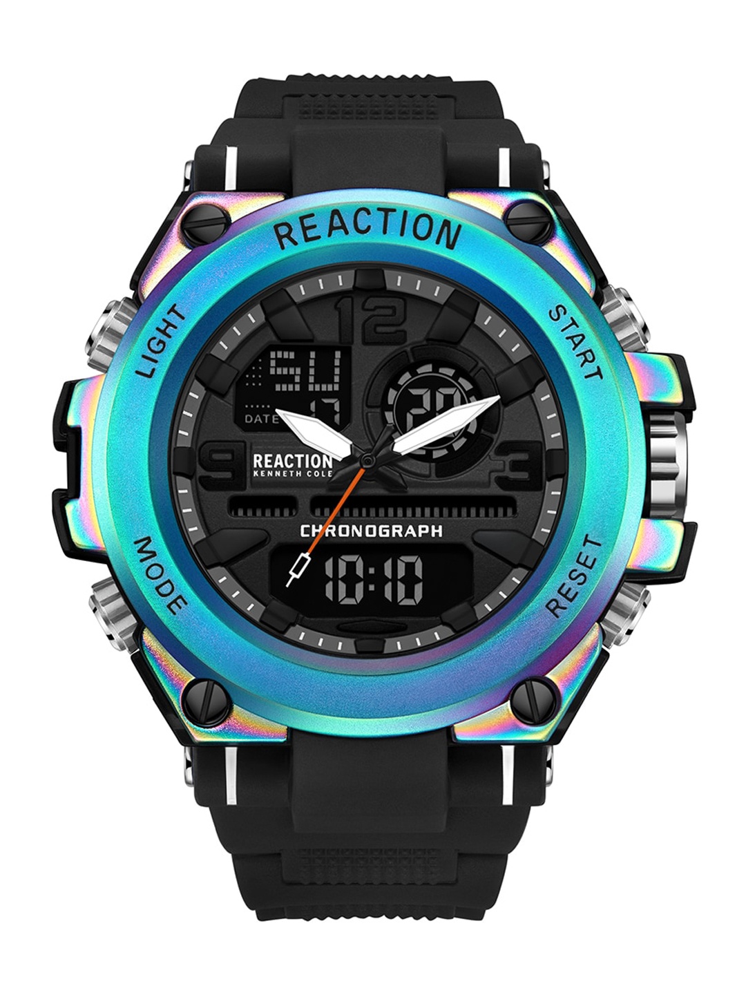 REACTION KENNETH COLE Men Grey Dial & Black Textured Straps Analogue and Digital Watch
REACTION KENNETH COLE Men Grey Dial & Black Textured Straps Analogue and Digital Watch