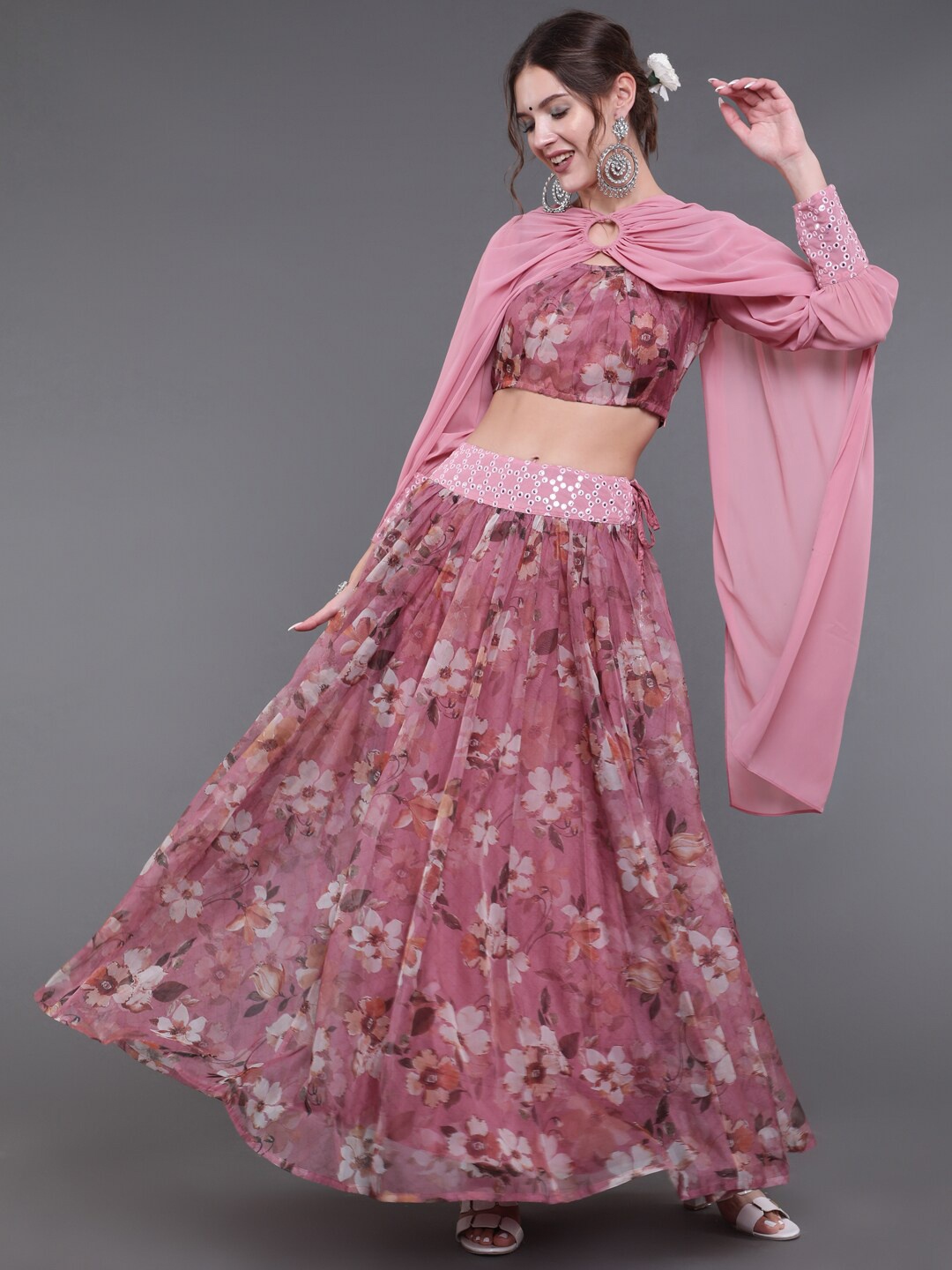 saubhagya Mauve & Cream-Coloured Printed Ready to Wear Lehenga & Blouse With Dupatta
saubhagya Mauve & Cream-Coloured Printed Ready to Wear Lehenga & Blouse With Dupatta