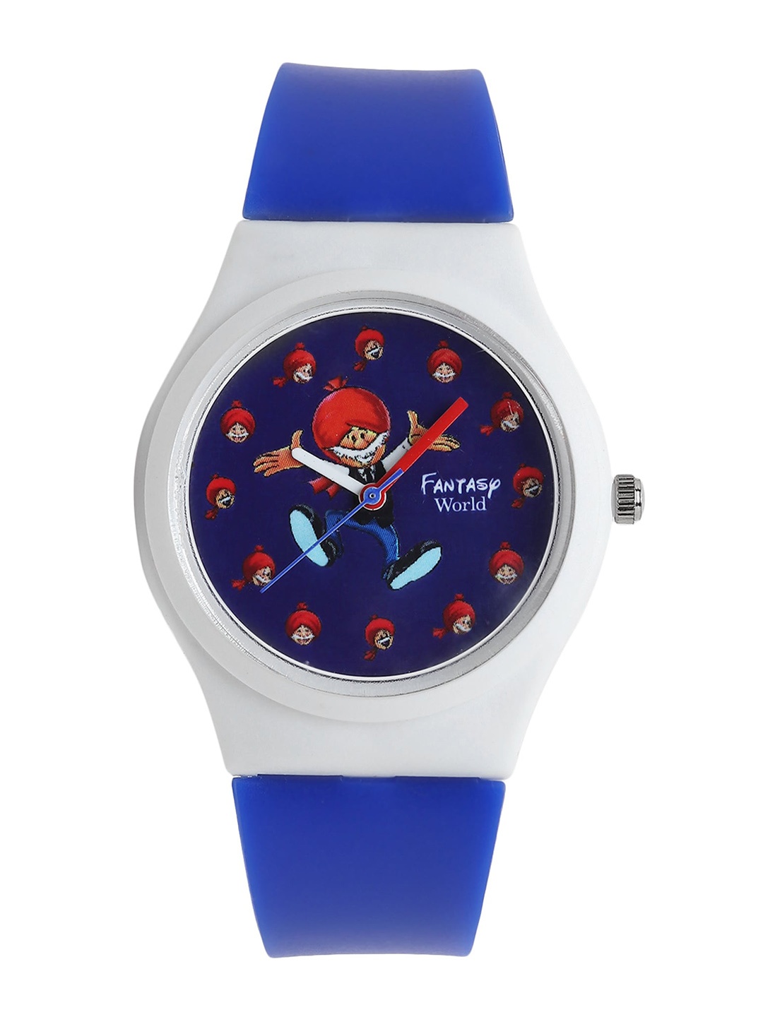 Fantasy World Kids Blue Printed Dial & White Straps Analogue Watch HOBFW-011-WH-D.BL01
Fantasy World Kids Blue Printed Dial & White Straps Analogue Watch HOBFW-011-WH-D.BL01