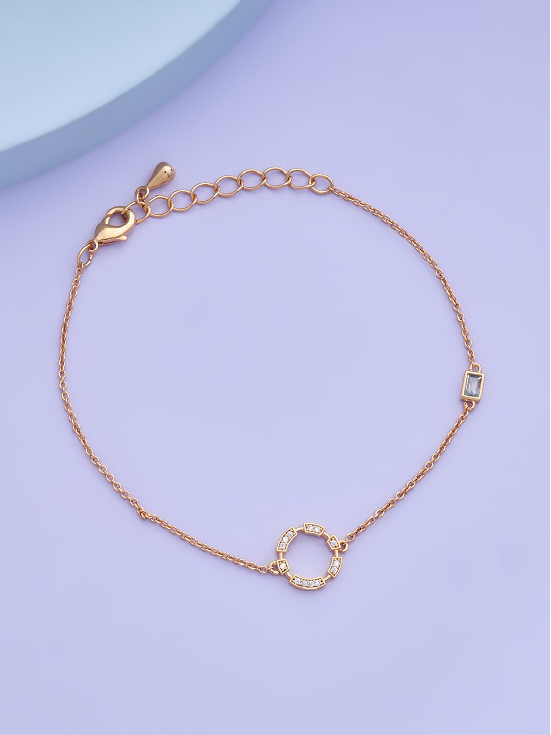 Kushal's Fashion Jewellery Women Gold-Toned & White Cubic Zirconia Gold-Plated Wraparound Bracelet
Kushal's Fashion Jewellery Women Gold-Toned & White Cubic Zirconia Gold-Plated Wraparound Bracelet