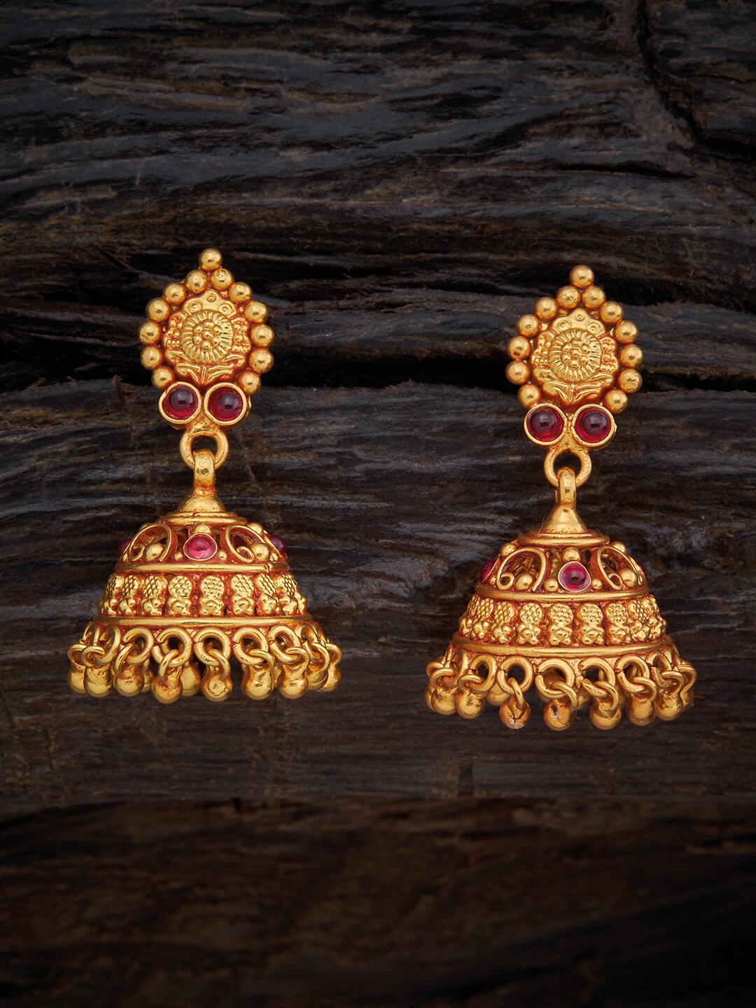 Kushal's Fashion Jewellery 92.5 Pure Silver Gold-Plated & Pink Temple Jhumkas Earrings
Kushal's Fashion Jewellery 92.5 Pure Silver Gold-Plated & Pink Temple Jhumkas Earrings
