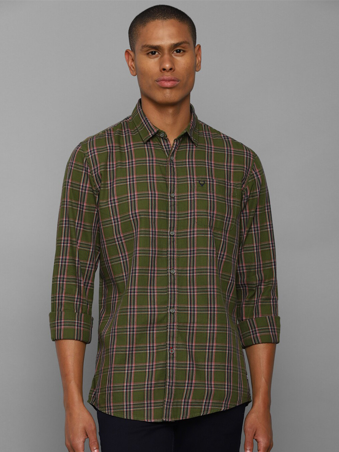 Allen Solly Sport Men Olive Green Tartan Checked Pure Cotton Casual Shirt
Allen Solly Sport Men Olive Green Tartan Checked Pure Cotton Casual Shirt