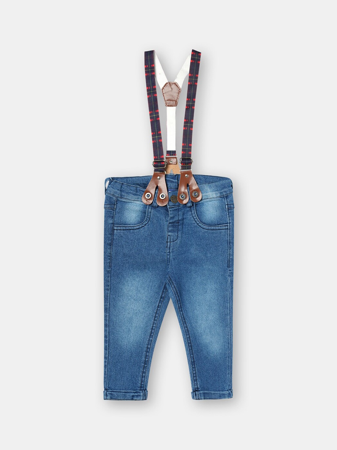 R&B Boys Blue Mildly Distressed Heavy Fade Jeans