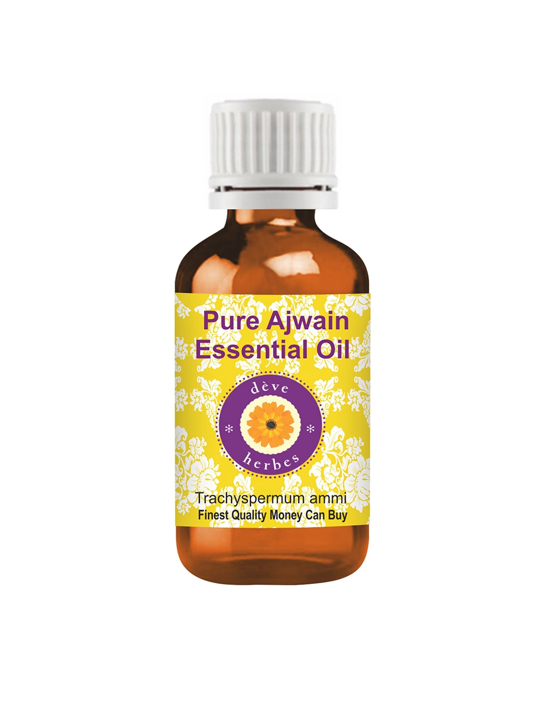 Deve Herbes Natural Therapeutic Grade Steam Distilled Pure Ajwain Essential Oil - 50 ml, Yellow
Deve Herbes Natural Therapeutic Grade Steam Distilled Pure Ajwain Essential Oil - 50 ml, Yellow