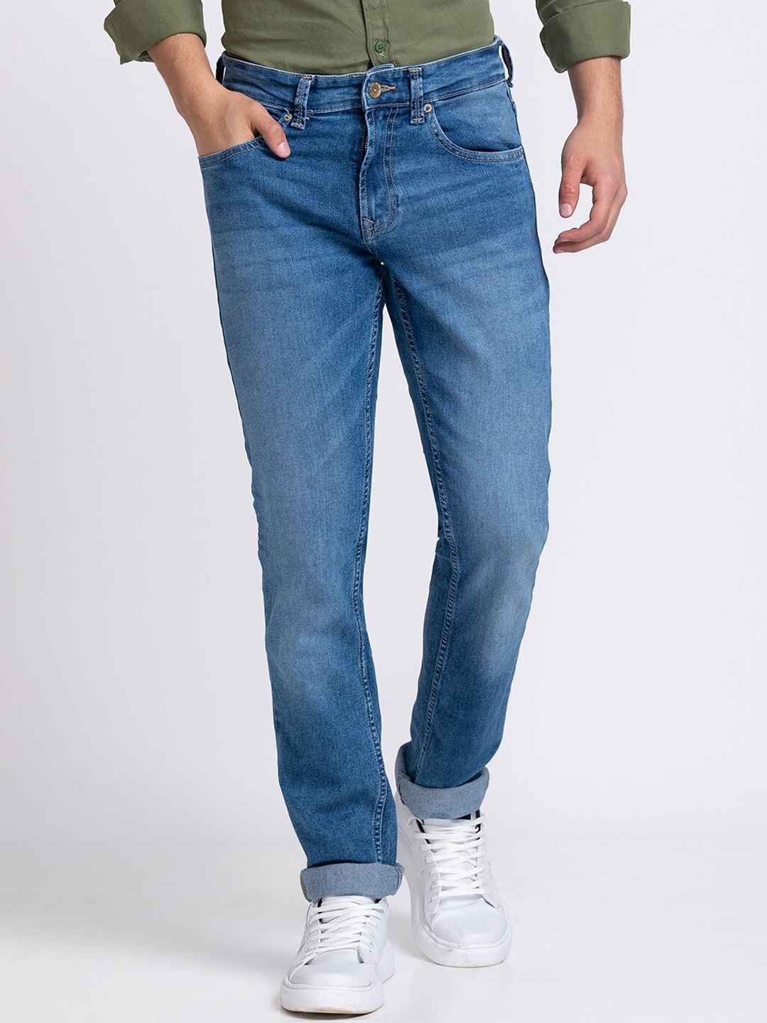 SPYKAR Men Blue Light Fade Jeans