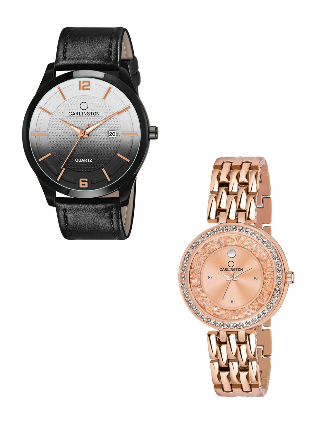 CARLINGTON Unisex Black Embellished CT1010 His and Her Watch Gift SetAnalogue Watch
CARLINGTON Unisex Black Embellished CT1010 His and Her Watch Gift SetAnalogue Watch