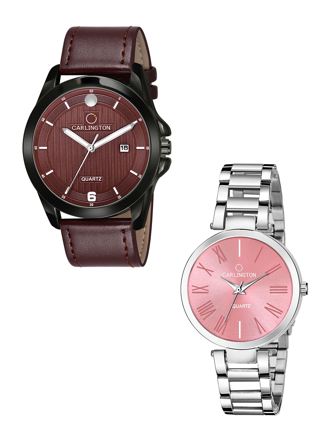CARLINGTON Unisex Brown Dial & Brown Leather Straps Analogue Couple Watch CT1040 Brown
CARLINGTON Unisex Brown Dial & Brown Leather Straps Analogue Couple Watch CT1040 Brown