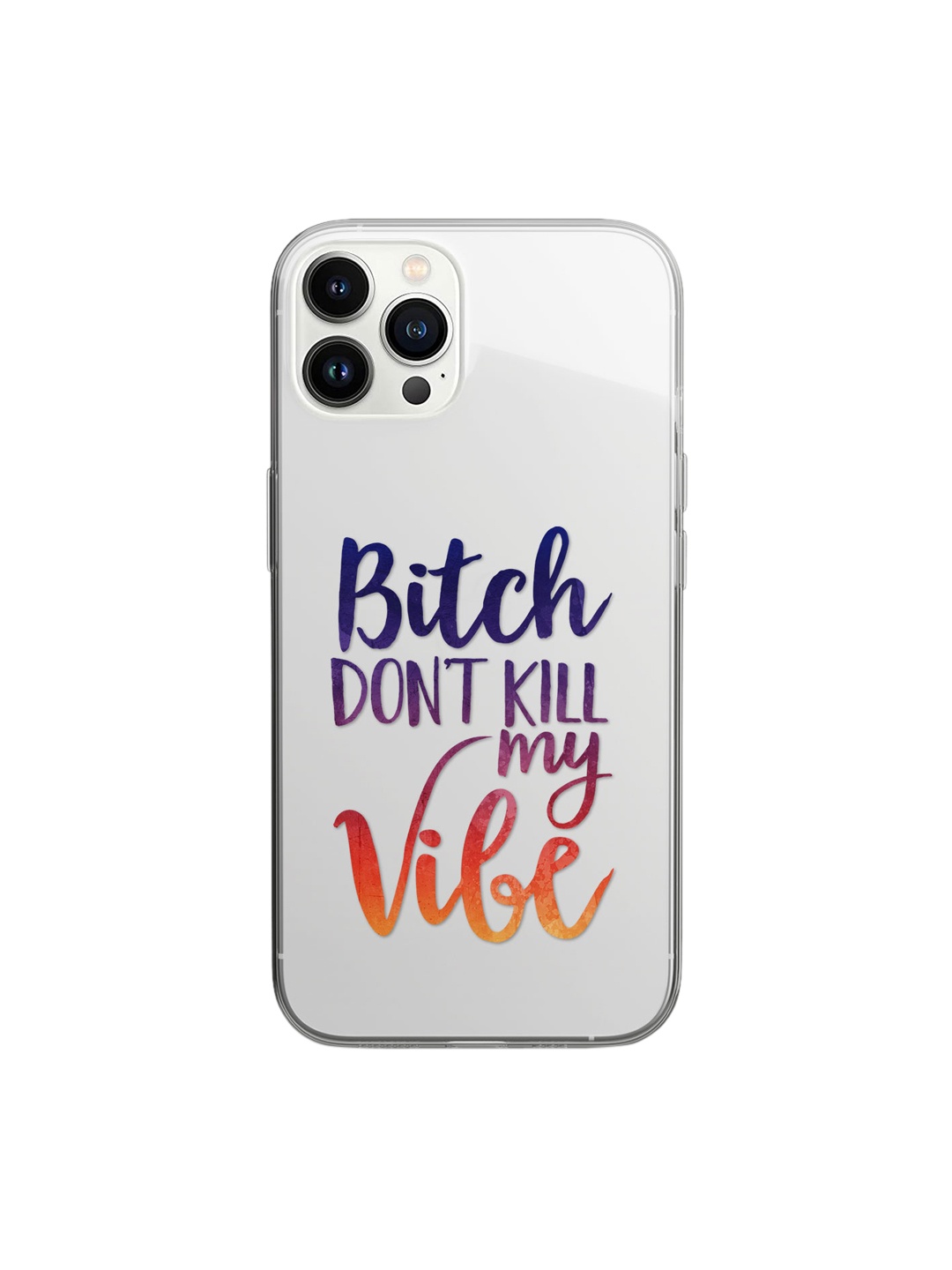 macmerise Transparent & Printed Dont Kill My Vibe Design iPhone 14 Pro Clear Phone Back Case, Multi
macmerise Transparent & Printed Dont Kill My Vibe Design iPhone 14 Pro Clear Phone Back Case, Multi
