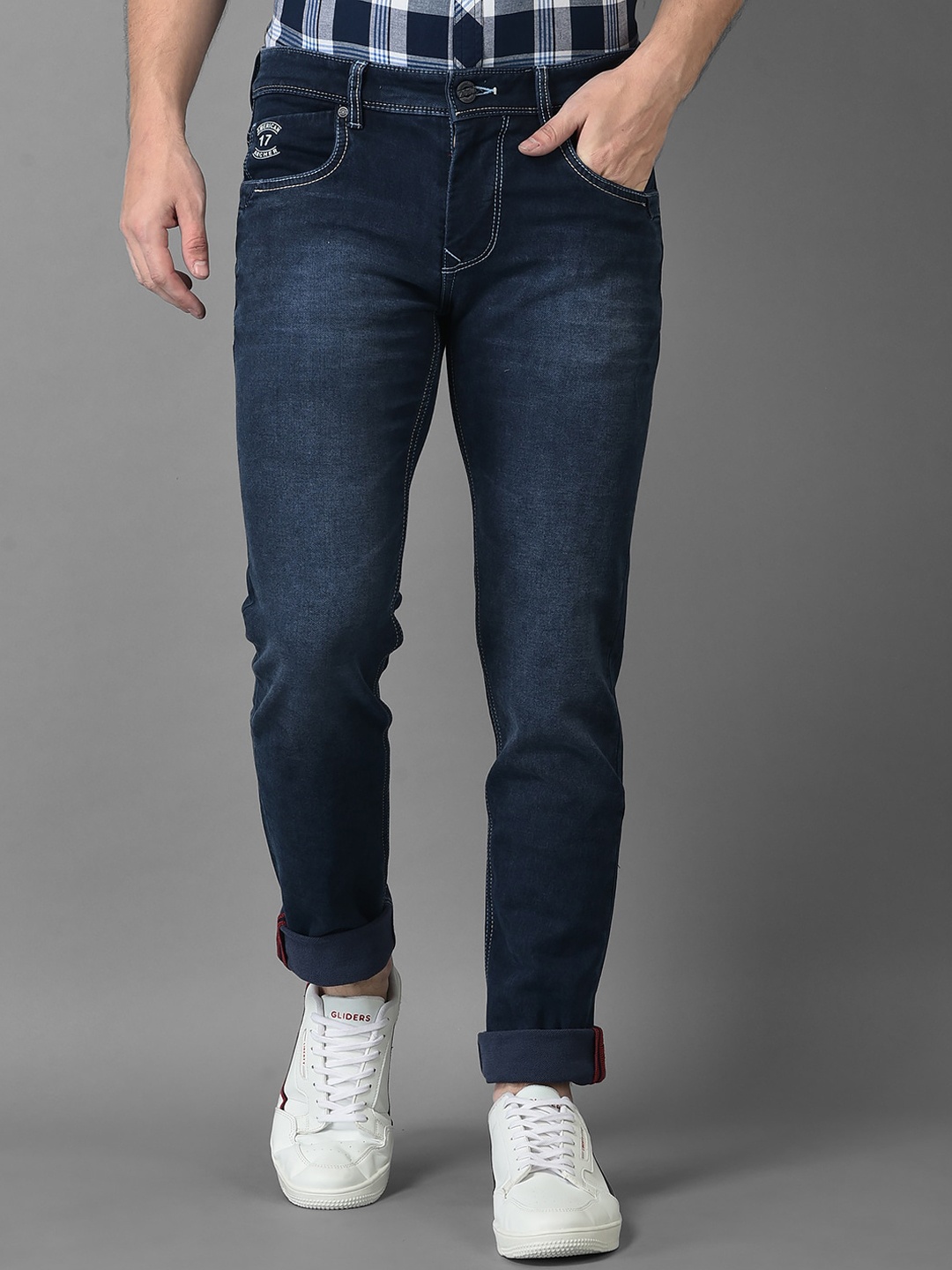 American Archer Men Blue Smart Skinny Fit Low-Rise Light Fade Printed Stretchable Jeans
American Archer Men Blue Smart Skinny Fit Low-Rise Light Fade Printed Stretchable Jeans