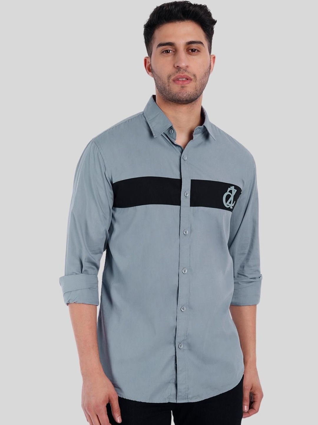 DEZANO Men Grey Comfort Casual Shirt