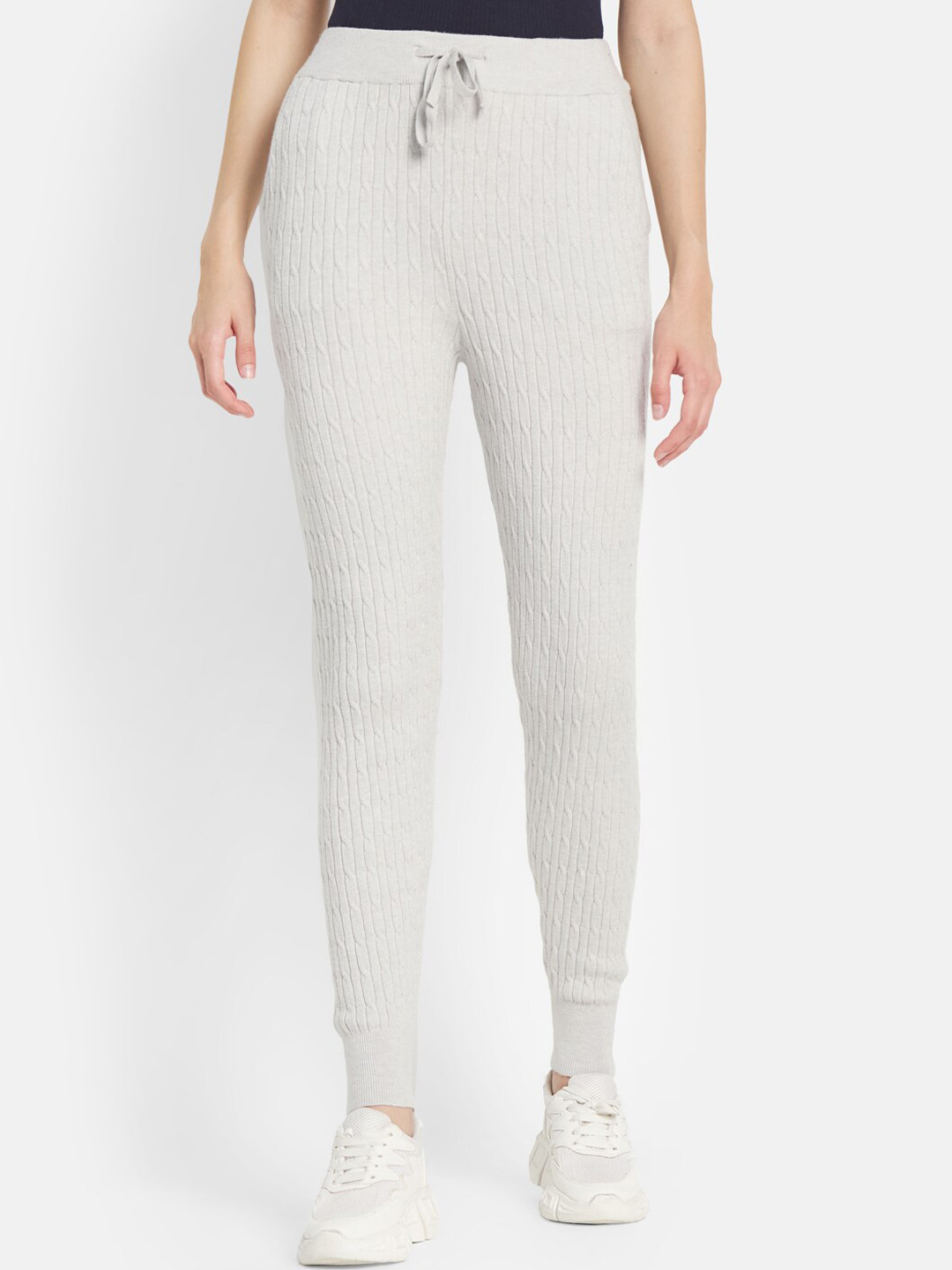 METTLE Women Grey Solid Track Pants 
METTLE Women Grey Solid Track Pants