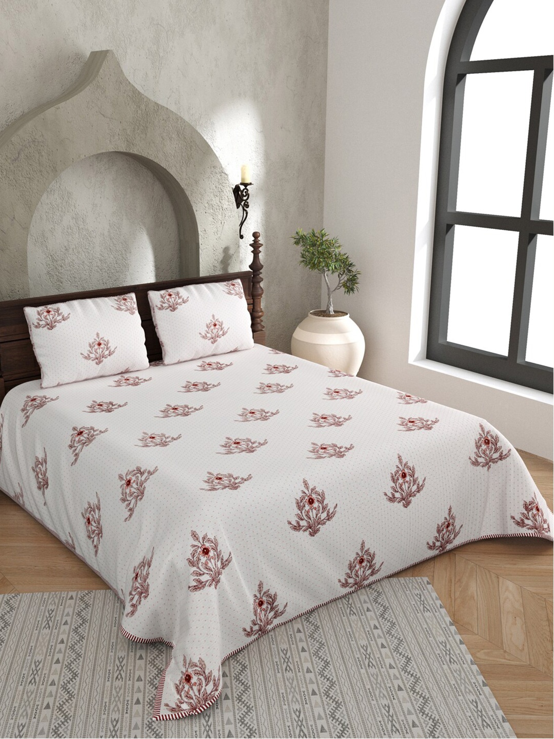 JAIPUR FABRIC White & Grey Ethnic Motifs Pure Cotton AC Room 150 GSM Double Bed Blanket
JAIPUR FABRIC White & Grey Ethnic Motifs Pure Cotton AC Room 150 GSM Double Bed Blanket