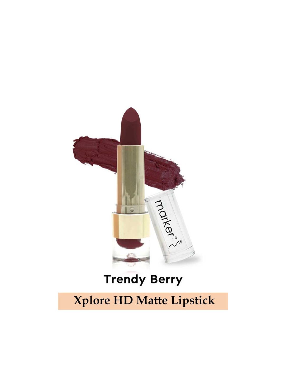 BeautyRelay London Xplore HD Matte Lipstick with Vitamin E 3.5 g -Trendy Berry, Maroon
BeautyRelay London Xplore HD Matte Lipstick with Vitamin E 3.5 g -Trendy Berry, Maroon
