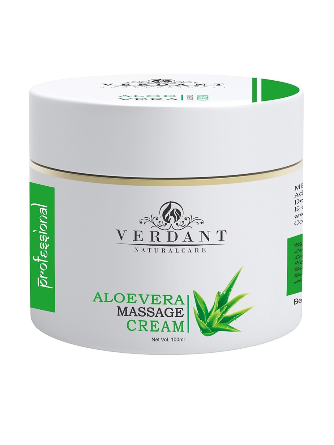 Verdant Natural Care Aloe Vera Face Pack 100 ml, White
