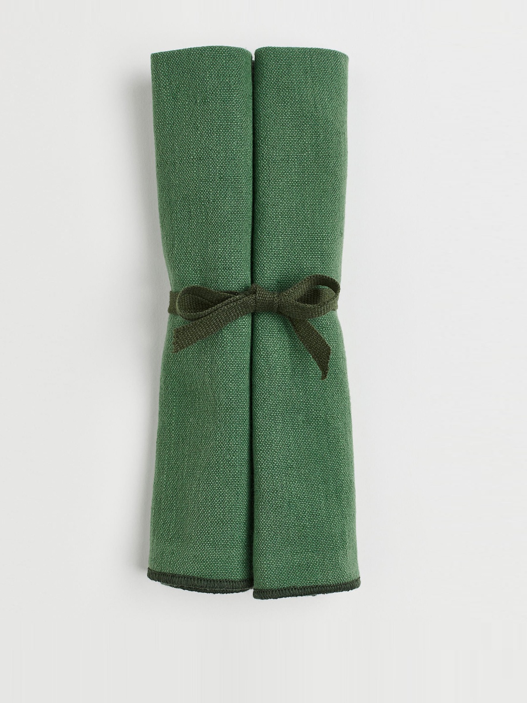 H&M Pack of 2 Linen-blend napkins, Green