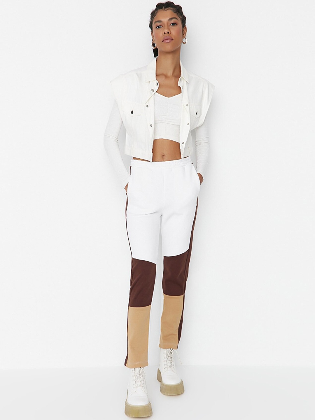Trendyol Women White Trousers