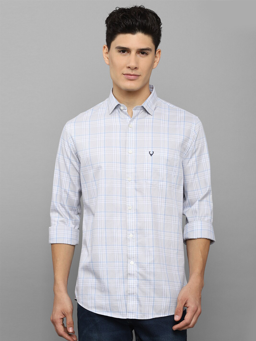 Allen Solly Men Blue Slim Fit Tartan Checked Cotton Casual Shirt
Allen Solly Men Blue Slim Fit Tartan Checked Cotton Casual Shirt