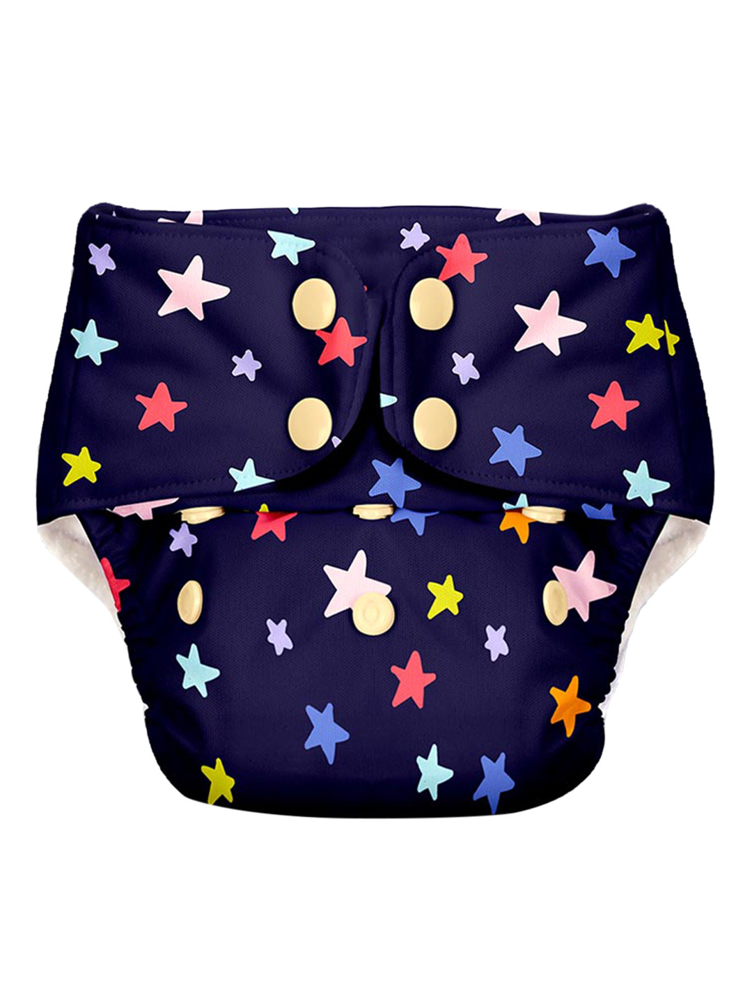 SuperBottoms Navy Blue & Red Star Printed Eco Friendly Adjustable All Night Cloth Diaper
SuperBottoms Navy Blue & Red Star Printed Eco Friendly Adjustable All Night Cloth Diaper