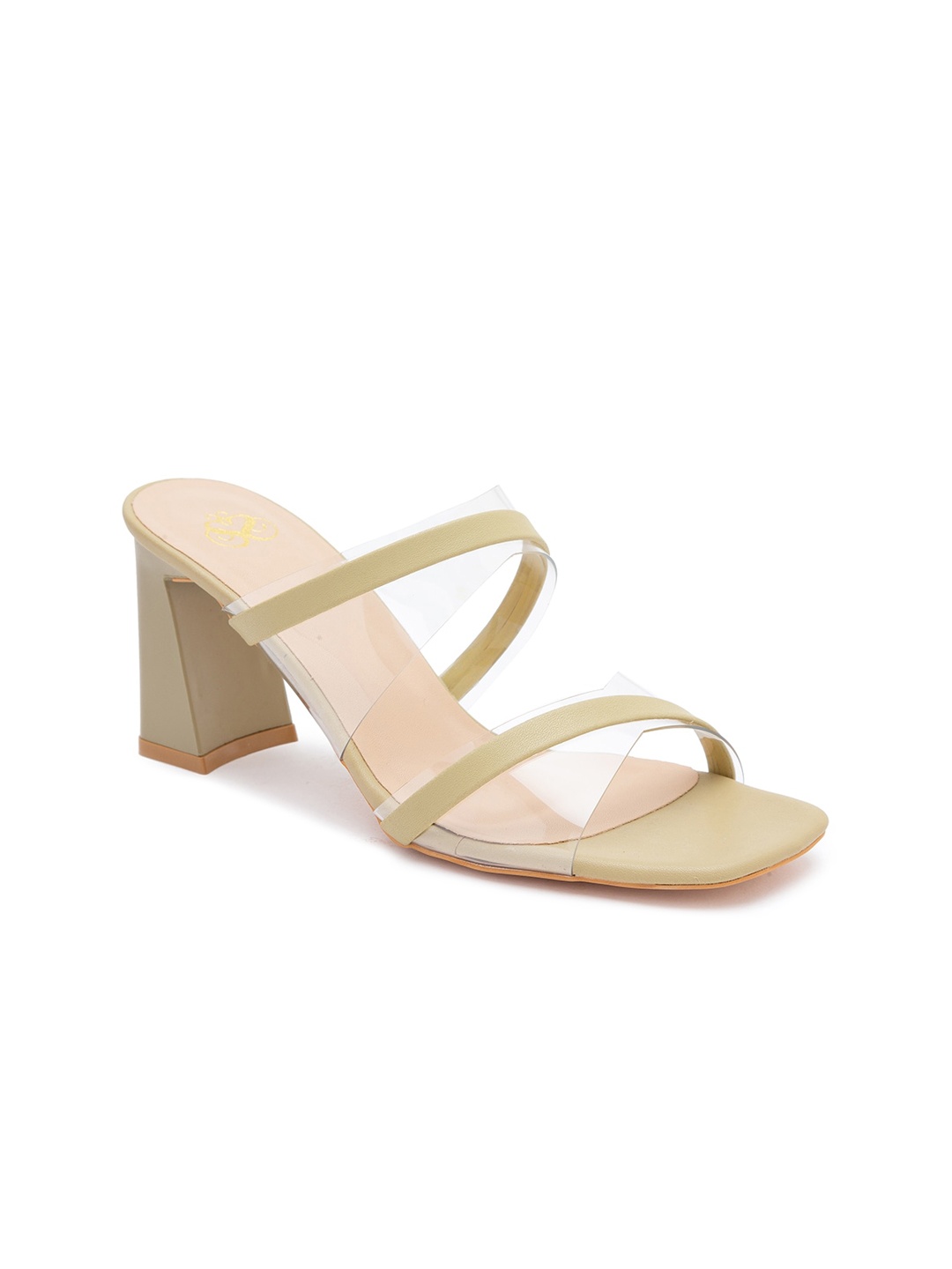 Sole To Soul Beige Block Heels