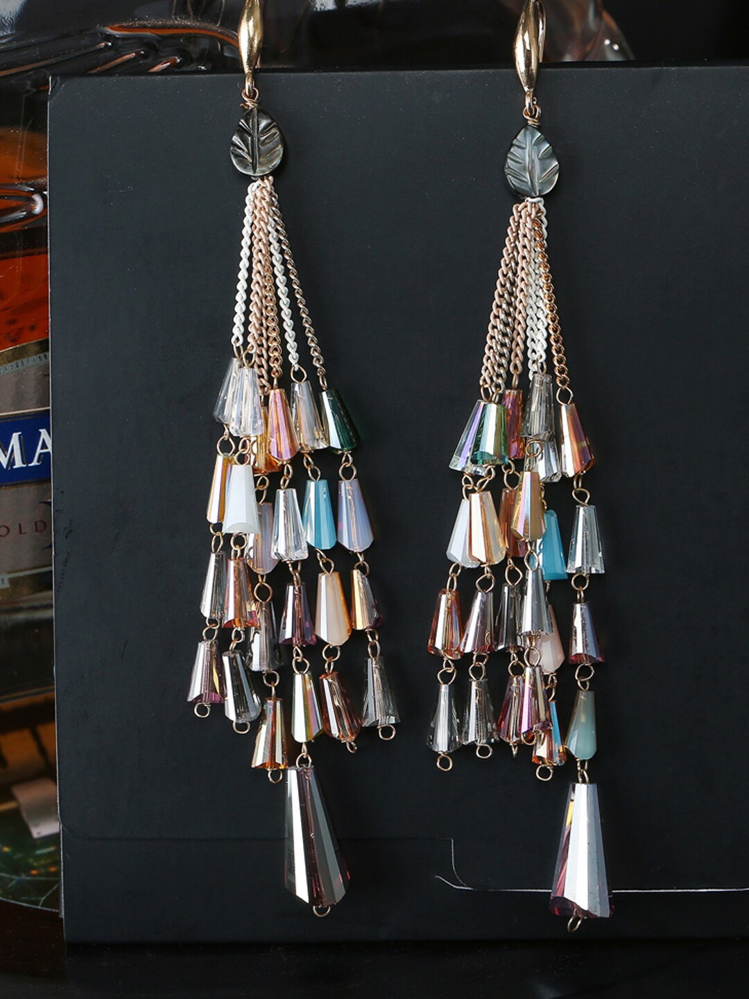 Designs By Jewels Galaxy Multicoloured Contemporary Drop Earrings, Multi