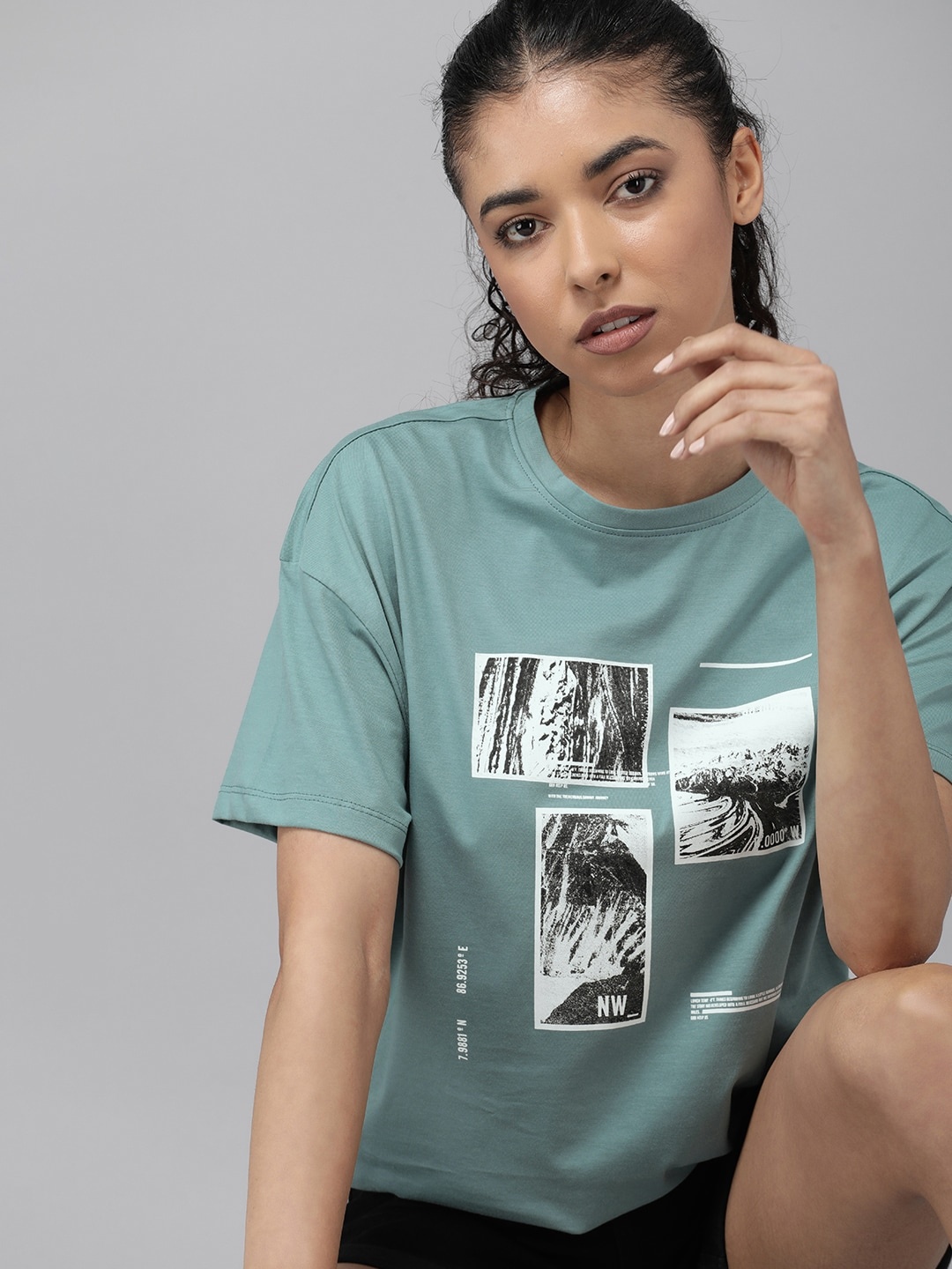 The Roadster Lifestyle Co. Printed Drop-Shoulder Sleeves Pure Cotton Boxy T-shirt, Blue
The Roadster Lifestyle Co. Printed Drop-Shoulder Sleeves Pure Cotton Boxy T-shirt, Blue