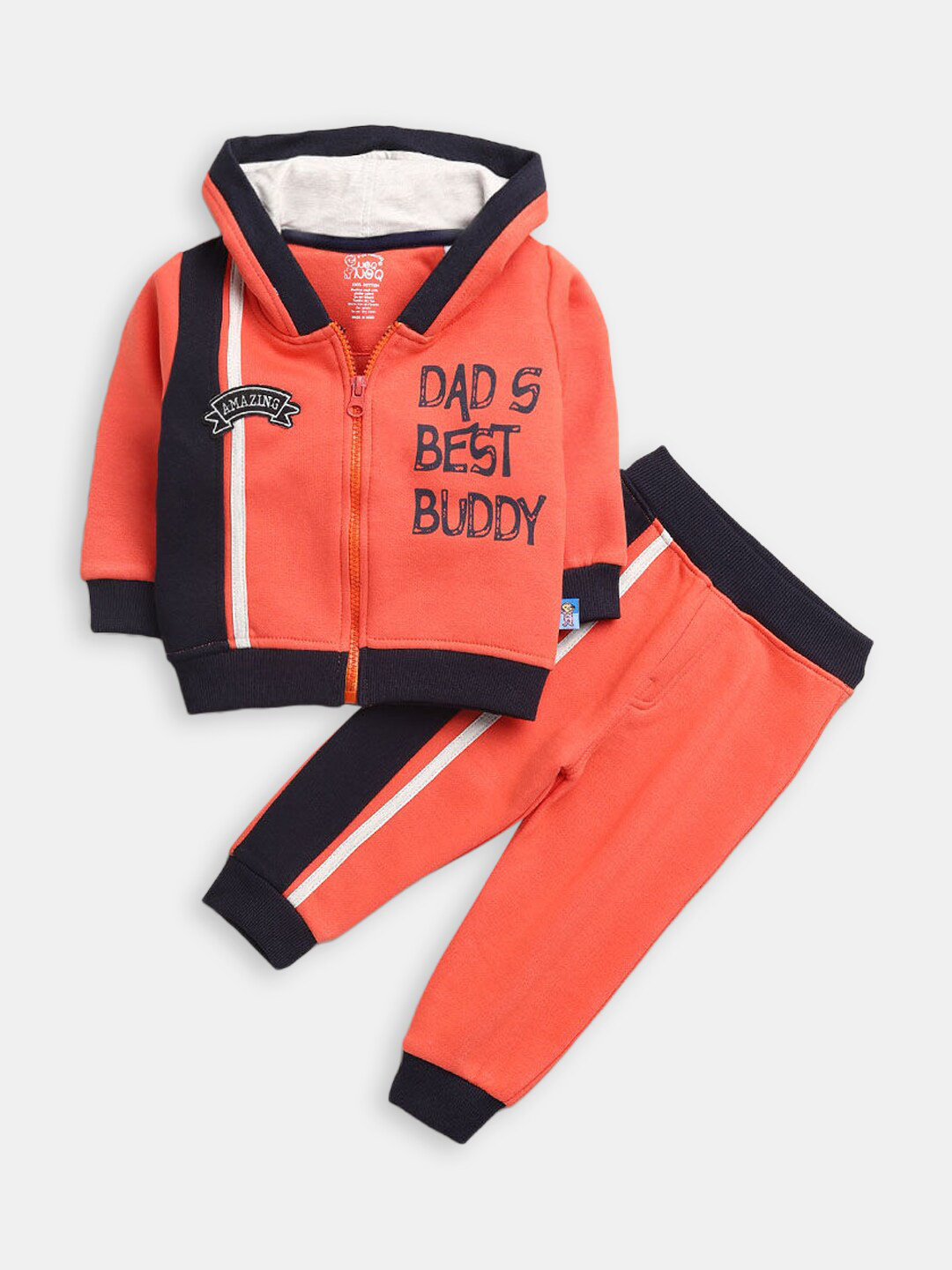 Hopscotch Boys Orange & Black Printed Top with Pyjamas
Hopscotch Boys Orange & Black Printed Top with Pyjamas