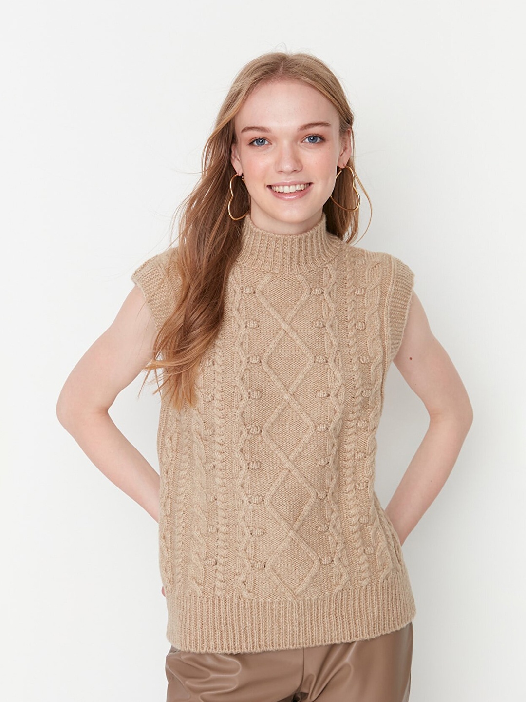 Trendyol Women Beige Cardigan
