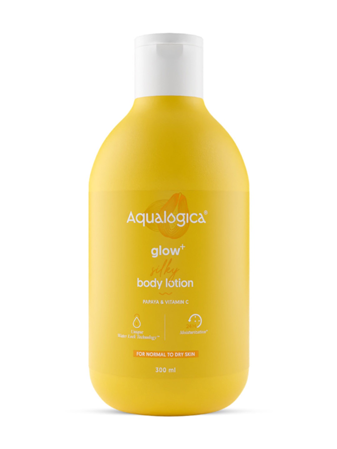 Aqualogica Glow Plus Silky Normal to Dry Skin Body Lotion with Papaya & Vitamin C-300 ml, Yellow
Aqualogica Glow Plus Silky Normal to Dry Skin Body Lotion with Papaya & Vitamin C-300 ml, Yellow