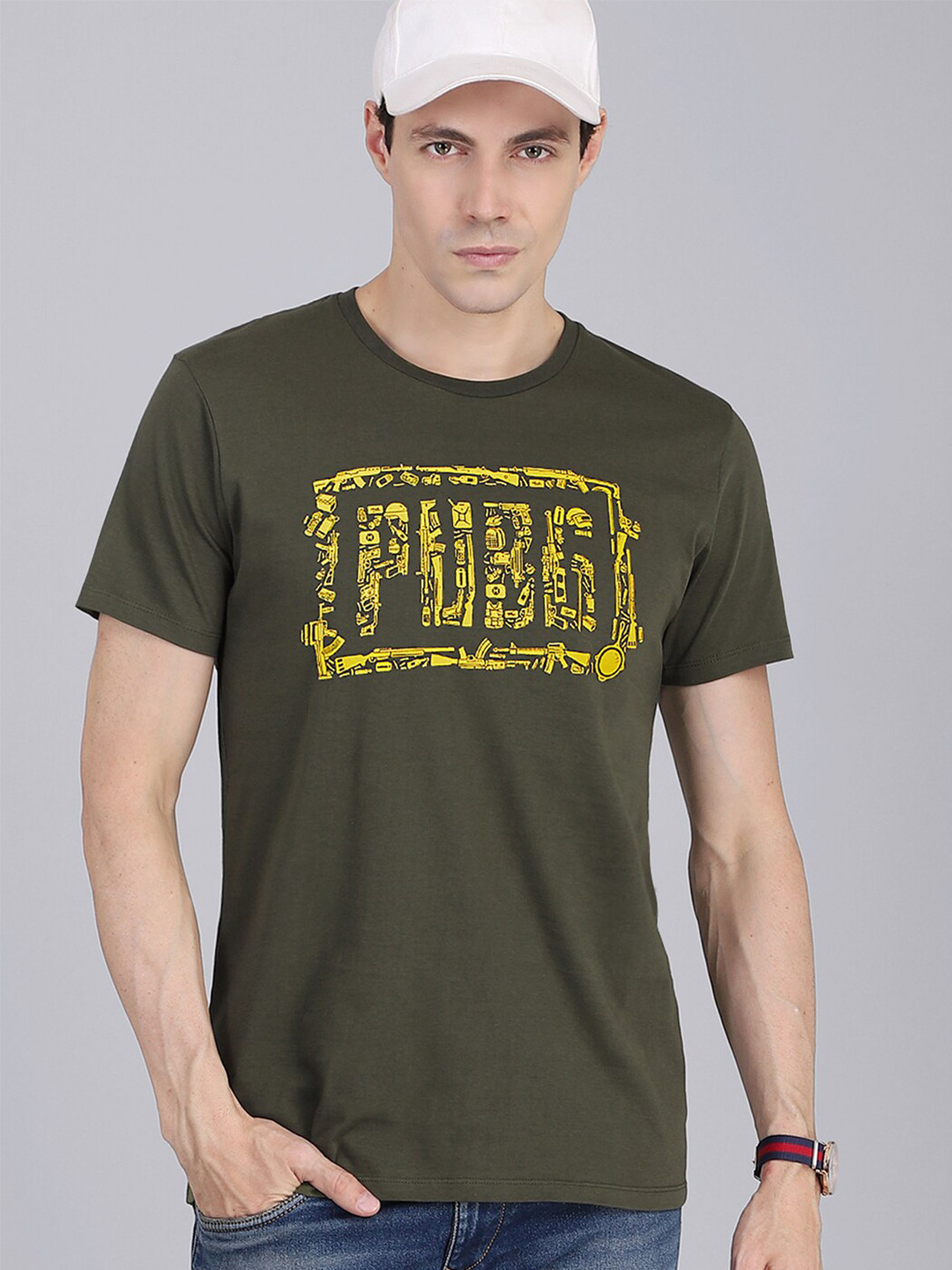 Free Authority Men Green Pubg Printed Cotton T-shirts
Free Authority Men Green Pubg Printed Cotton T-shirts