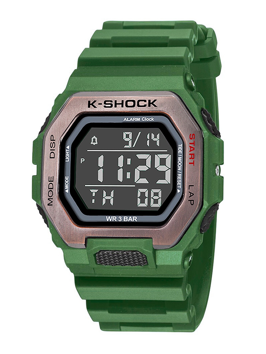 Shocknshop Unisex Black Dial & Green Straps Digital Multi Function Watch-Watch32Green
Shocknshop Unisex Black Dial & Green Straps Digital Multi Function Watch-Watch32Green