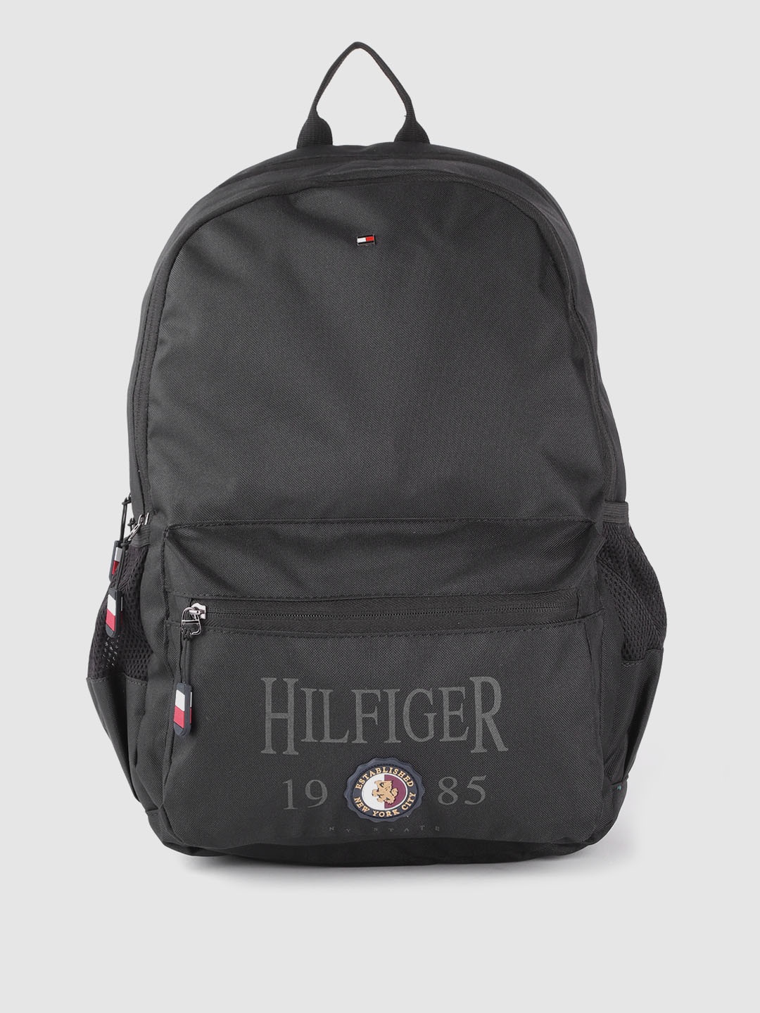 Tommy Hilfiger Unisex Black Brand Logo Backpack