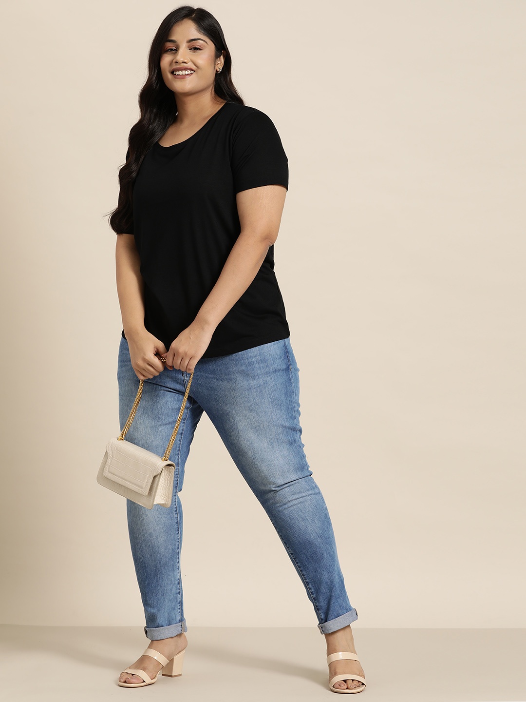 Sztori Women Plus Size Skinny Fit Light Fade Stretchable Jeans with Tummy Tucker, Blue
Sztori Women Plus Size Skinny Fit Light Fade Stretchable Jeans with Tummy Tucker, Blue