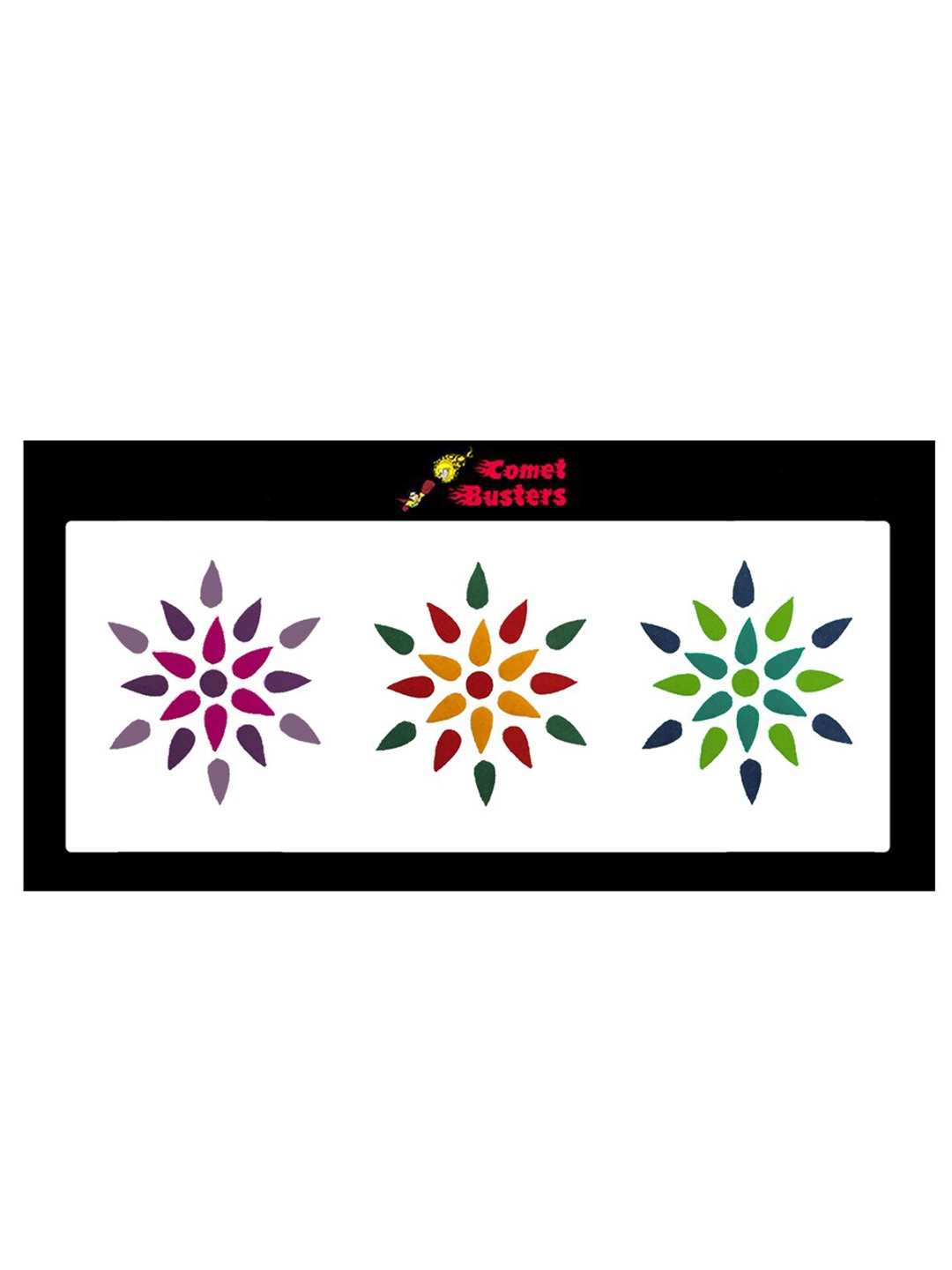 Comet Busters 57 Pcs Reusable Designer Teardrop-Shaped Bindis - Multicoloured, Multi
Comet Busters 57 Pcs Reusable Designer Teardrop-Shaped Bindis - Multicoloured, Multi